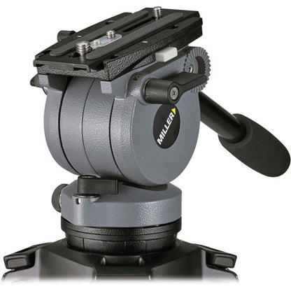 Miller DS-10 DV Fluid Head and Solo Aluminium Tripod